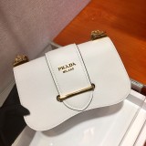 Prada Womens Bags Shoulder Messenger Bags Luxury Cross Body Handbag Calfskin leather with naOrigil Box