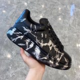 Alexander McQueen luxury brand handmade camouflage graffiti casual sneakers in original original box