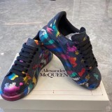 Alexander McQueen luxury brand handmade camouflage graffiti casual sneakers in original original box