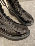 Alexander McQueen platform Martin boots luxury brand with original box