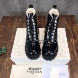 Alexander McQueen short boots loafers Martin boots wool in original original box