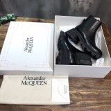 Alexander McQueen women's platform Martin boots in original box