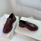 Alexander McQueen calfskin platform loafers in original original box