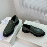 Alexander McQueen calfskin platform loafers in original original box