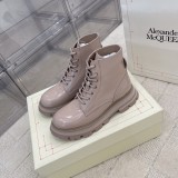 Alexander McQueen new calfskin Martin boots in original box