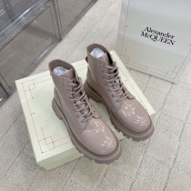 Alexander McQueen new calfskin Martin boots in original box