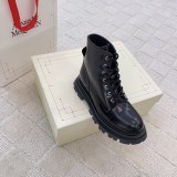 Alexander McQueen new calfskin Martin boots in original box