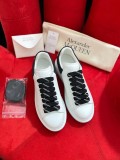 Alexander McQueen small white shoes joint casual shoes leather increased sports shoelaces in original original box