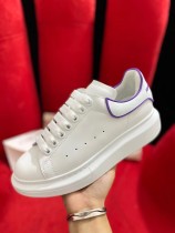 Alexander McQueen small white shoes joint casual shoes leather increased sports shoelaces in original original box