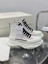 Alexander McQueen high-top round toe casual sneakers in original original box