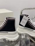 Alexander McQueen high-top round toe casual sneakers in original original box