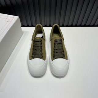 Alexander McQueen canvas upper round toe laces in original box