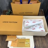 Louis Vuitton upper calfskin stitching casual board shoelace original box