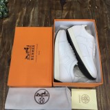 Hermes Men's Luxury Brand Calfskin Sneakers Laces Original Box