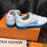 Louis Vuitton men's 2021 spring and autumn new white shoelace original box