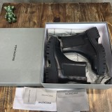 Balenciaga Women's Fall Winter New Lace-Up Martin Boots with Original Box