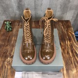 Balenciaga Women's Fall Winter New Lace-Up Martin Boots with Original Box