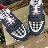 Burberry Men's Calfskin Imported Canvas Casual Sneakers Original Box