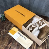 Louis Vuitton women's shoes 20ss autumn and winter new wool short boots with original box