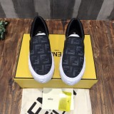 Fendi 2021 New Couples Biscuits Flat Shoes Original Original Box