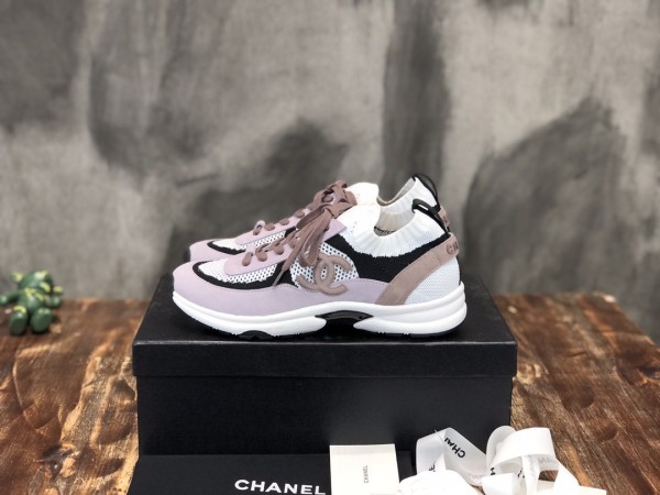 Chanel Ladies 22 Women's Early Spring New Mesh Casual Sneakers Original Box