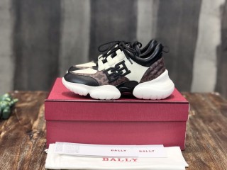 Bally 2021 women's autumn and winter new imported calfskin sports dad shoelaces original original box