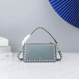 Valentino Womens Bags Shoulder Messenger Bags Luxury Cross Body Handbag Calfskin leather with naOrigil Box