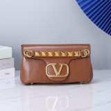 Valentino Womens Bags Shoulder Messenger Bags Luxury Cross Body Handbag Calfskin leather with naOrigil Box