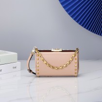 Valentino Womens Bags Shoulder Messenger Bags Luxury Cross Body Handbag Calfskin leather with naOrigil Box