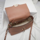 Valentino Womens Bags Shoulder Messenger Bags Luxury Cross Body Handbag Calfskin leather with naOrigil Box