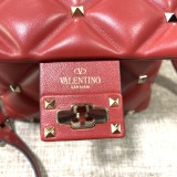 Valentino Womens Bags Shoulder Messenger Bags Luxury Cross Body Handbag Calfskin leather with naOrigil Box