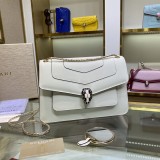 Bvlgari Womens Bags Shoulder Messenger Bags Luxury Cross Body Handbag Calfskin leather with naOrigil Box