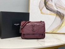 YSL Womens Bags Shoulder Messenger Bags Luxury Cross Body Handbag Calfskin leather with naOrigil Box