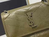 YSL Womens Bags Shoulder Messenger Bags Luxury Cross Body Handbag Calfskin leather with naOrigil Box