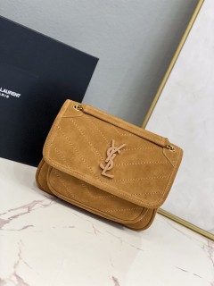 YSL Womens Bags Shoulder Messenger Bags Luxury Cross Body Handbag Calfskin leather with naOrigil Box