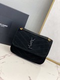 YSL Womens Bags Shoulder Messenger Bags Luxury Cross Body Handbag Calfskin leather with naOrigil Box