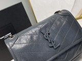 YSL Womens Bags Shoulder Messenger Bags Luxury Cross Body Handbag Calfskin leather with naOrigil Box