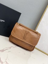 YSL Womens Bags Shoulder Messenger Bags Luxury Cross Body Handbag Calfskin leather with naOrigil Box