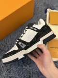 Louis Vuitton Couple Casual Luxury Brand Sneakers Laces Original Box