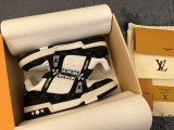 Louis Vuitton Couple Casual Luxury Brand Sneakers Laces Original Box