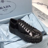 Prada 2022 Spring/Summer New Thick Sole Casual Laces Original Box