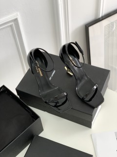 Saint Laurent classic LOGO heeled sandals with original box