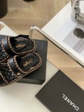 Chanel New Chain Chunky Heel Sandals with Original Box