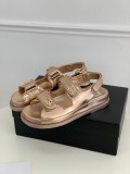 Chanel New Velcro Sandals with Original Box