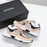 Chanel 2022 Women's Flyknit Casual Sneakers Laces Original Box