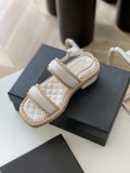 Chanel New Chain Chunky Heel Sandals with Original Box