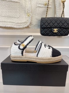 Chanel New Hand Woven Fisherman Sandals with Original Box