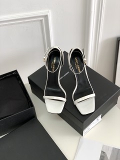 Saint Laurent classic LOGO heeled sandals with original box