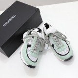 Chanel 2022 Women's Flyknit Casual Sneakers Laces Original Box