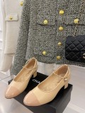 Chanel Early Spring New Chain Anklet Thick Heel Mary Pearl Belt Original Box